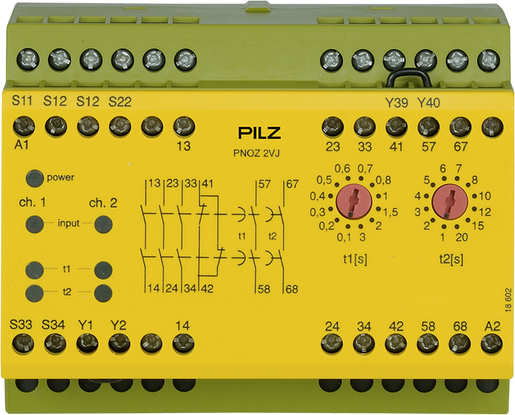 PNOZ 2VJ 24VDC 3n/o 1n/c 2n/o t 774012